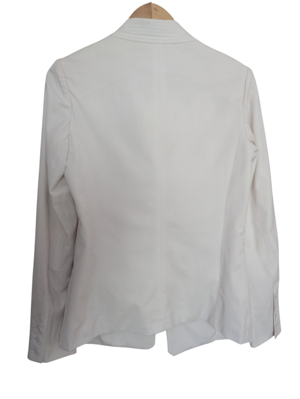 Diane Von Furstenberg Geo Lined Blazer Size 6 Off-White - Picture 2 of 13